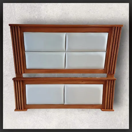 Cabecero en madera con tapizado blanco — HOME ELITE, Palmira