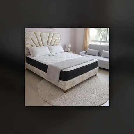 Cama con cabecero tapizado — HOME ELITE, Palmira