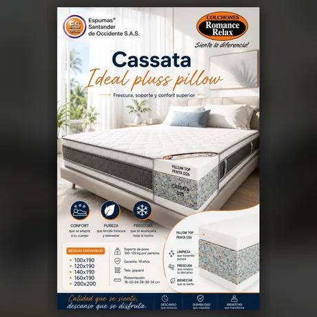 Colchón Cassata Ideal Pluss Pillow — HOME ELITE, Palmira