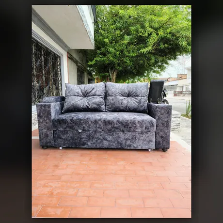 Sofá cama en tela gris marmolada — HOME ELITE, Palmira